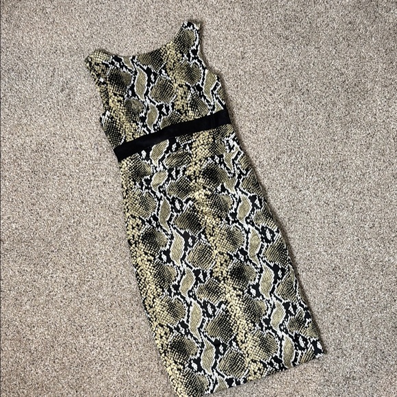 Karen Miller Dresses & Skirts - Karen Miller Snakeskin Print Sleeveless Dress Size 6